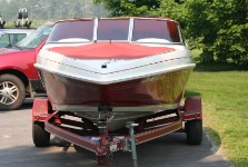 Red and White Boat.